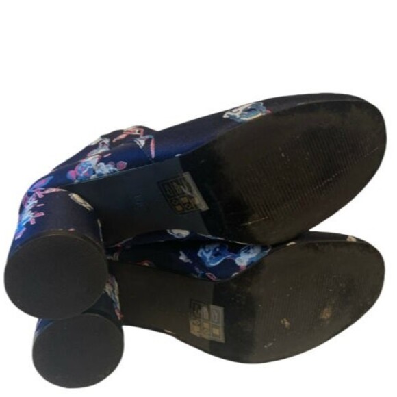 Urban Outfitters Ankle Boots Womens Sz 8 Juliet Jacquard Booties Coquette Indie - Picture 7 of 8